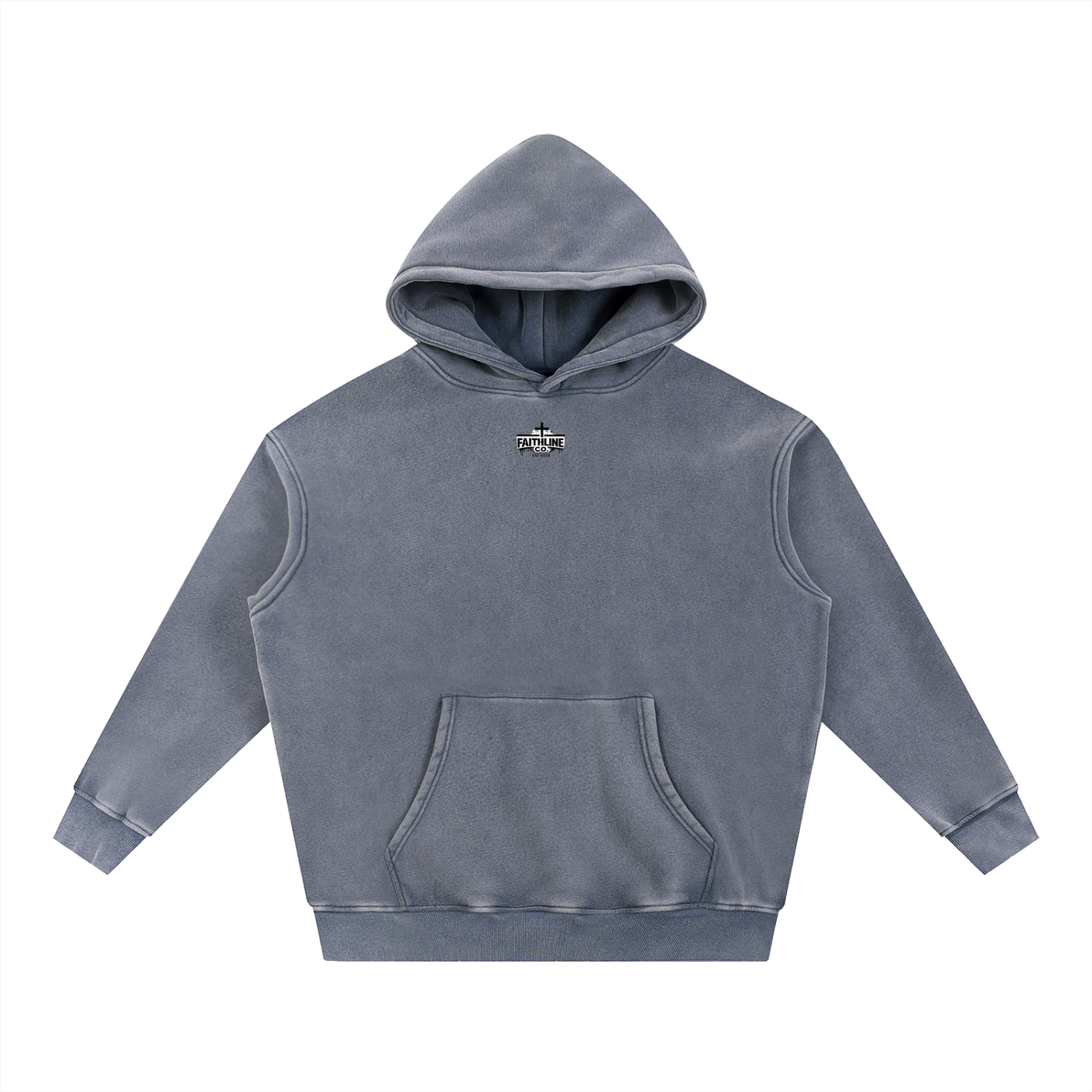 Snow Wash Oversize Hoodie fear bows to the lion of Judah